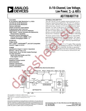 AD7708BRU datasheet  